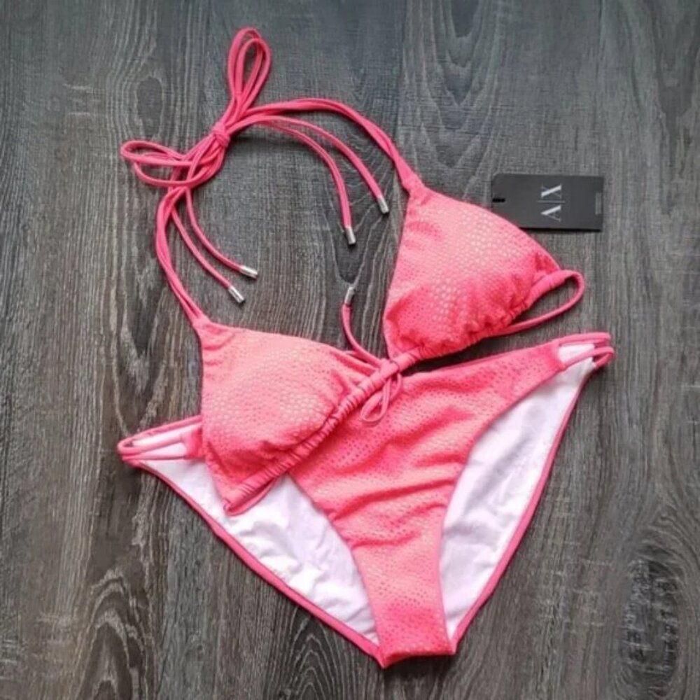Armani Exchange A/X "laser cut" String Bikini